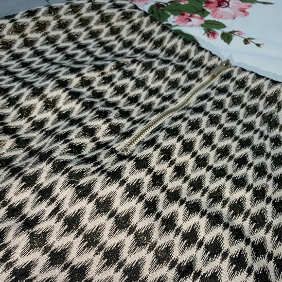 Petite LOFT Gold A-Line Skirt - Picture 5 of 6